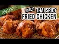 Fried Chicken, Crispy Spicy Garlic, Thai style Street food at home