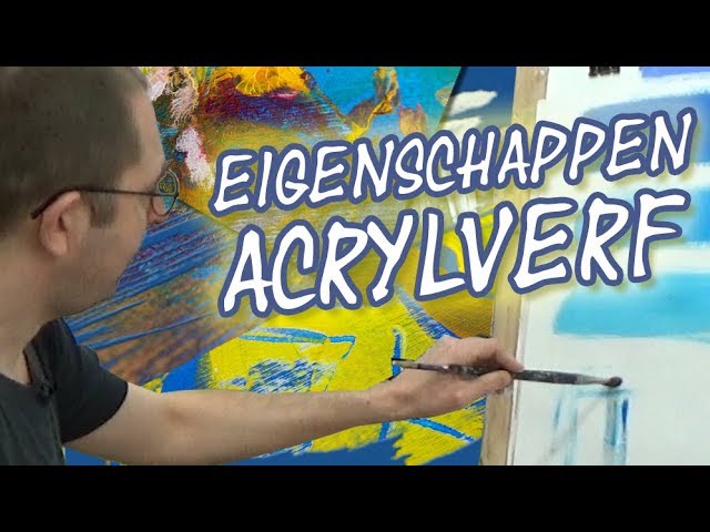 Te voet kijk in regeling Acrylverf voor beginners: eigenschappen en technieken - YouTube