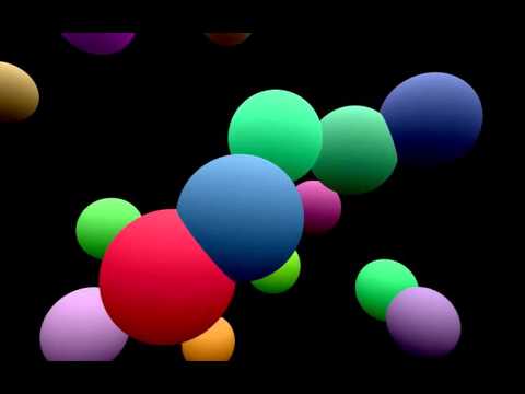 Basic OpenGL Demo:  Flying Spheres