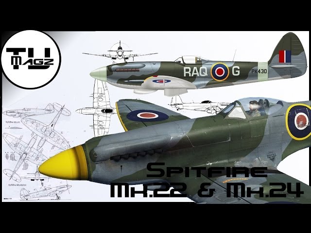 【値下済】DGK × THUNDER TITANIUM × SPITFIRE War Thunder - Spitfire Mk.22 and Mk.24 - Realistic Battle - YouTube