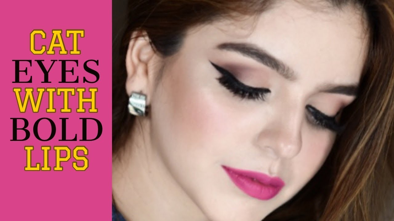 Bold Lips & Cat Eye Makeup