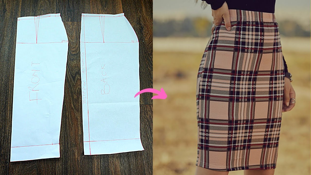 HOW TO: DRAFT A BASIC SKIRT PATTERN TO FIT YOUR BODY PERFECTLY [EASY ...