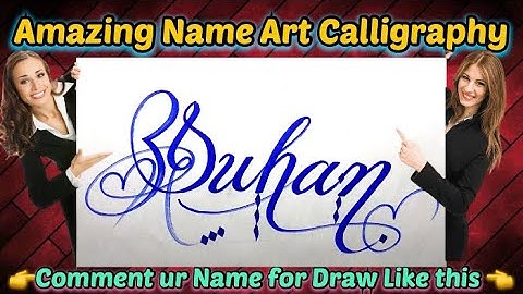 Suhan Name Signature Calligraphy Status | How to Draw, Cursive Calligraphy with Cut Marker