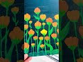 Orange Tulips on black canvas.. #tranding #viralshort  #viralshorts #canvas #colors #trendingshorts