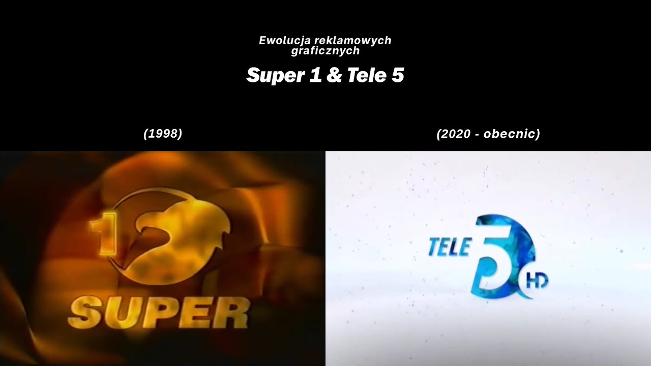 Moonlit | Ewolucja reklamowych graficznych - Super 1 & Tele 5 (1998 - obecnie)