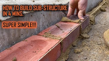 How to build substructure in 4 mins... SUPER SIMPLE!!