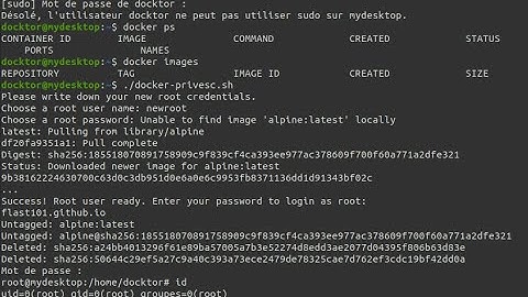 docker Privilege escalation