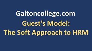 Guest's Model: The soft approach to human resource management screenshot 2