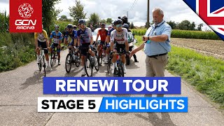 Rider Protest On Hectic Final Day | Renewi Tour 2023 Highlights - Stage 5