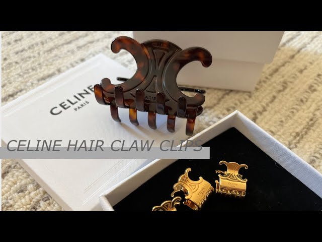 CELINE HAIR ACCESSORIES // SMALL AND LARGE TRIOMPHE CLAW CLIPS 