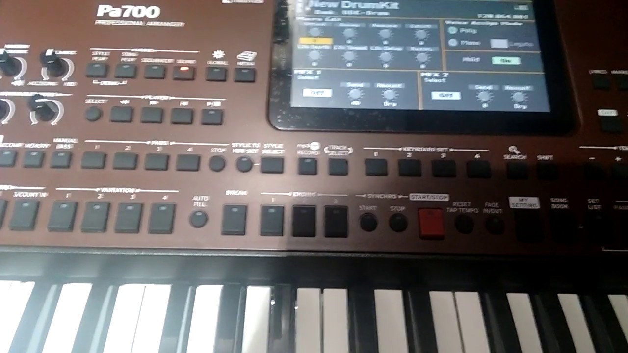 korg PA 700/1000 Como Apagar kit sample de bateria do korg pa700 samples  kit individual KORG PA700