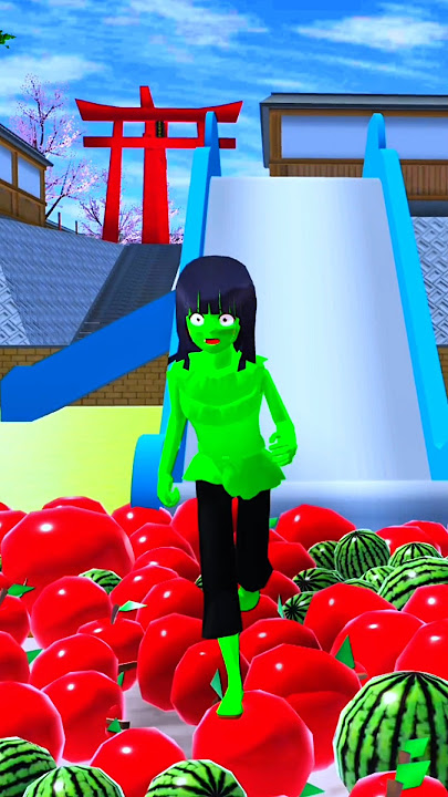 One Two Three 🤪 Learn Number 🤣 With Slide 🙄 #sakuraschoolsimulator #shortsfeed #shorts