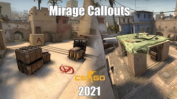 Mirage Callouts (2021) CSGO w/chill music