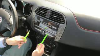 How to remove head unit from Fiat Bravo II (with 3D printed tools) - YouTube
