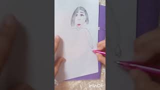 رسم بنت صغيرة