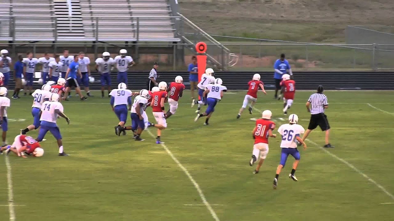 All Saints Football vs Mt. Enterprise 2 Minute Drill 22 Aug 2013