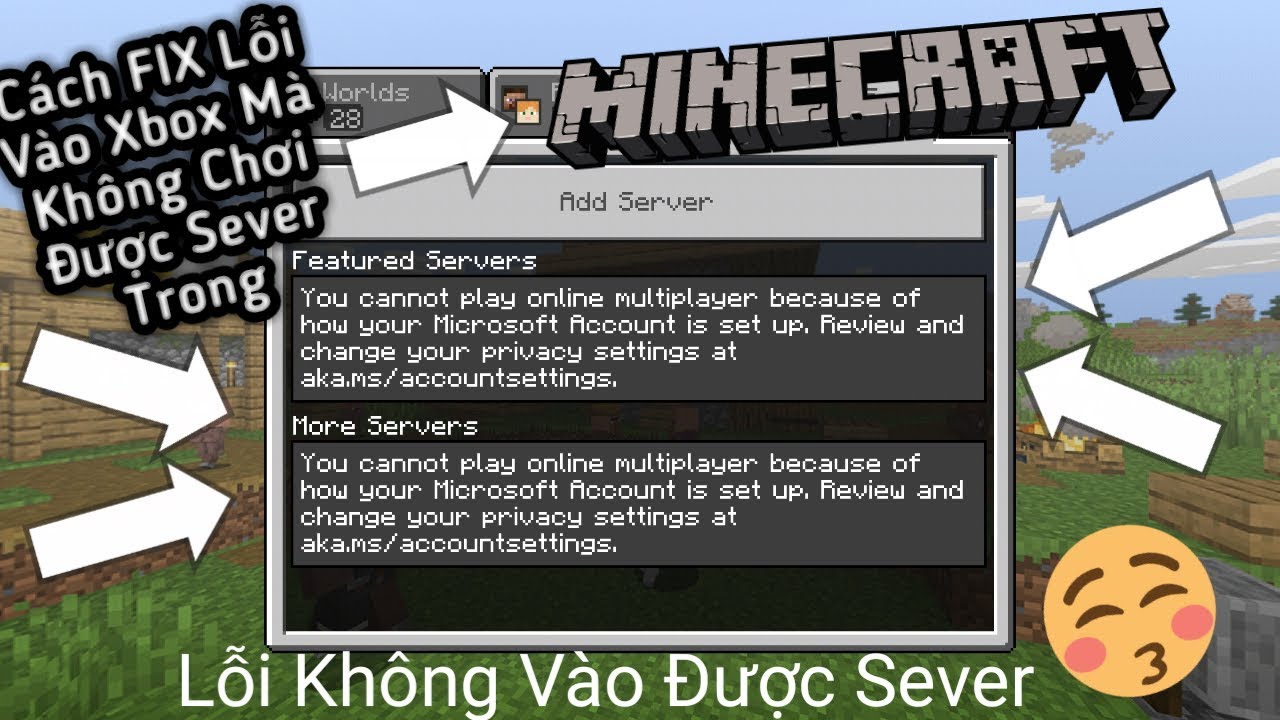 Khắc phục lỗi không vào được server Minecraft PE