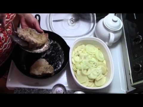 Scalloped Potato and Pork Chop Dinner!