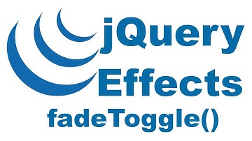 #jQuery Effects | #fadeToggle