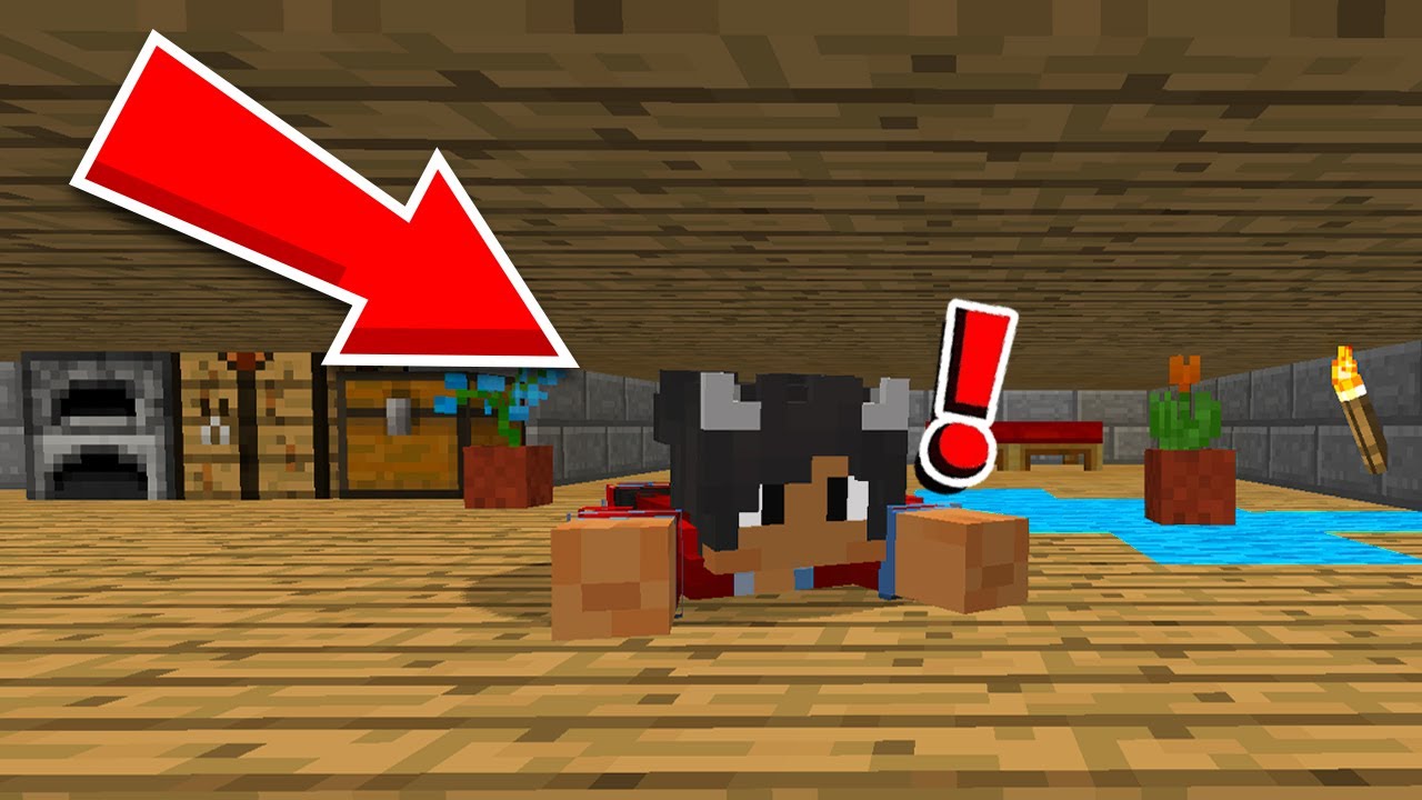 1 Block Høj Hemmelig Base I Minecraft! - YouTube