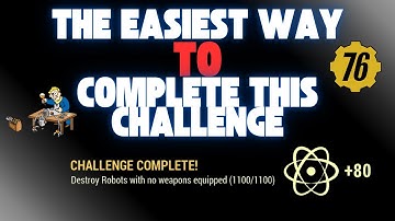 Fallout 76 | Destroy Robots With No Weapons Equipped | Combat Challange