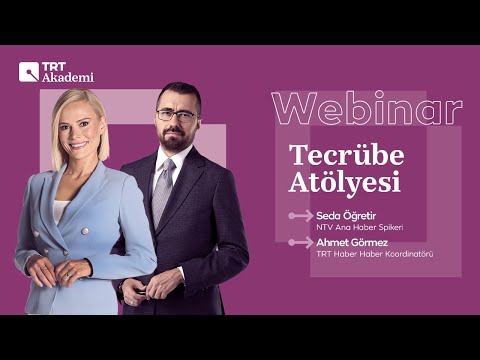 TRT Akademi | NTV Ana Haber Spikeri Seda Öğretir, Tecrübe Atölyesi’nde!