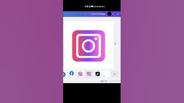 Creating Facebook, Instagram, TikTok, and YouTube logos using Canva.