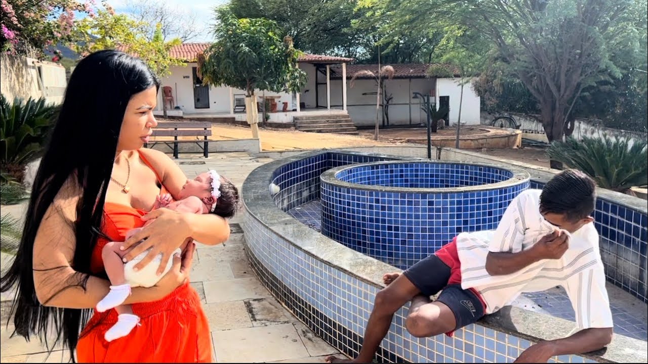 LEVEI AYRA PARA TOMAR BANHO DE SOL E ANDRÉ FICOU PERTUBANDO😂