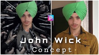 JOHN WICK || Concept || Picsart Editorial || screenshot 2