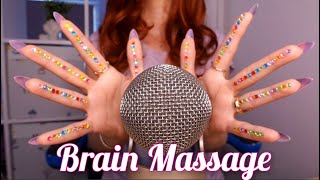 ASMR BRAIN Massage Mic Scratching, Tapping, Bubble Wrap, Ear Triggers, Sponges Sounds ~ No Talking