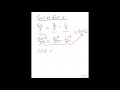 SOLVE FOR X