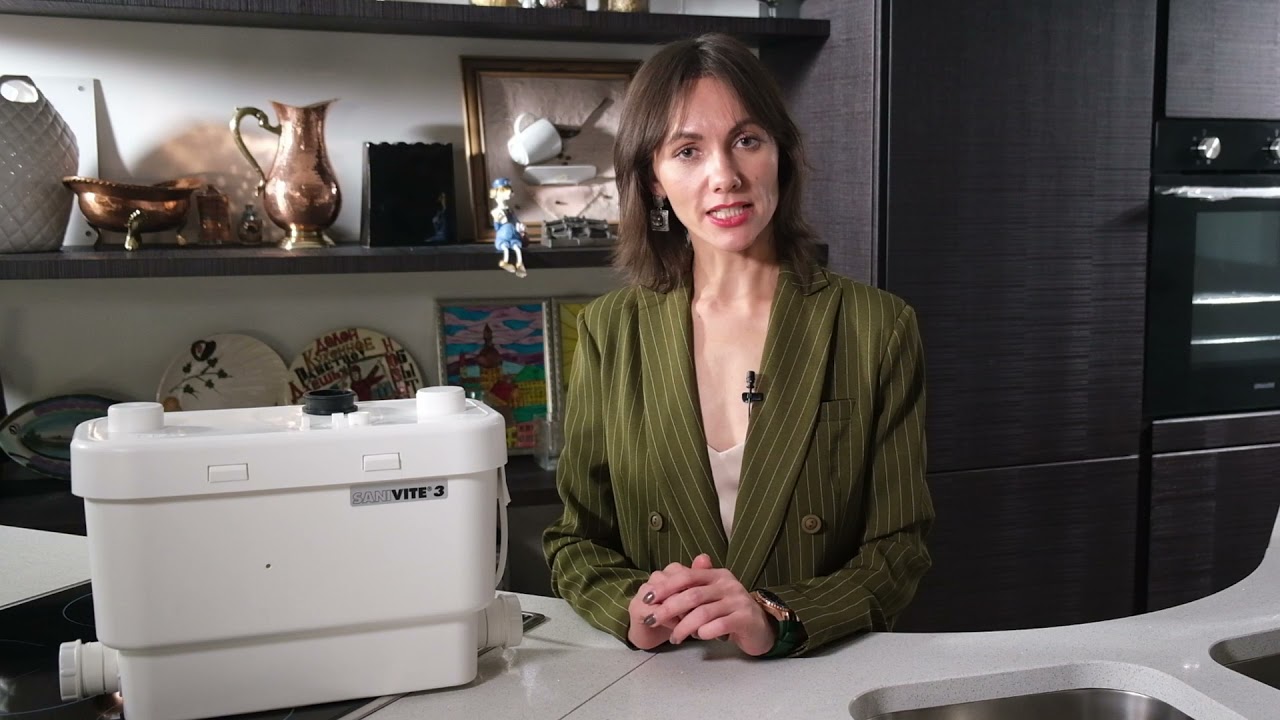 Канализационный насос для переноса кухни SFA Sanivite тихий! - YouTube