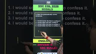 SSC CGL 2026| Modals | #sscbullet #englishwithshivanisolan #ssc #competition