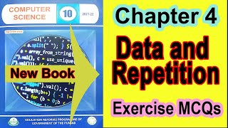 10th Class Computer Science New Book Chapter 4 MCQs || Data and Repetition