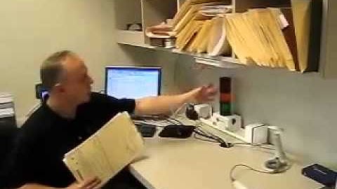 Inputting Data for a RFID File Folder Tracking Software System