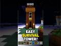 Noob vs Pro Survival Tower in Minecraft 😱#shorts