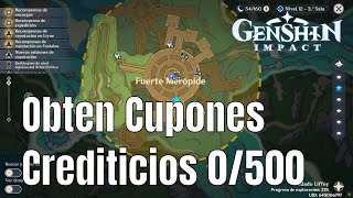 Obtain Credit Coupons  0/500 - Genshin Impact