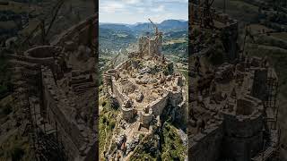 🏰 Ancient Stone Castle Citadel Construction Timelapse | Medieval Fortress Rising on the Hill ⚔️