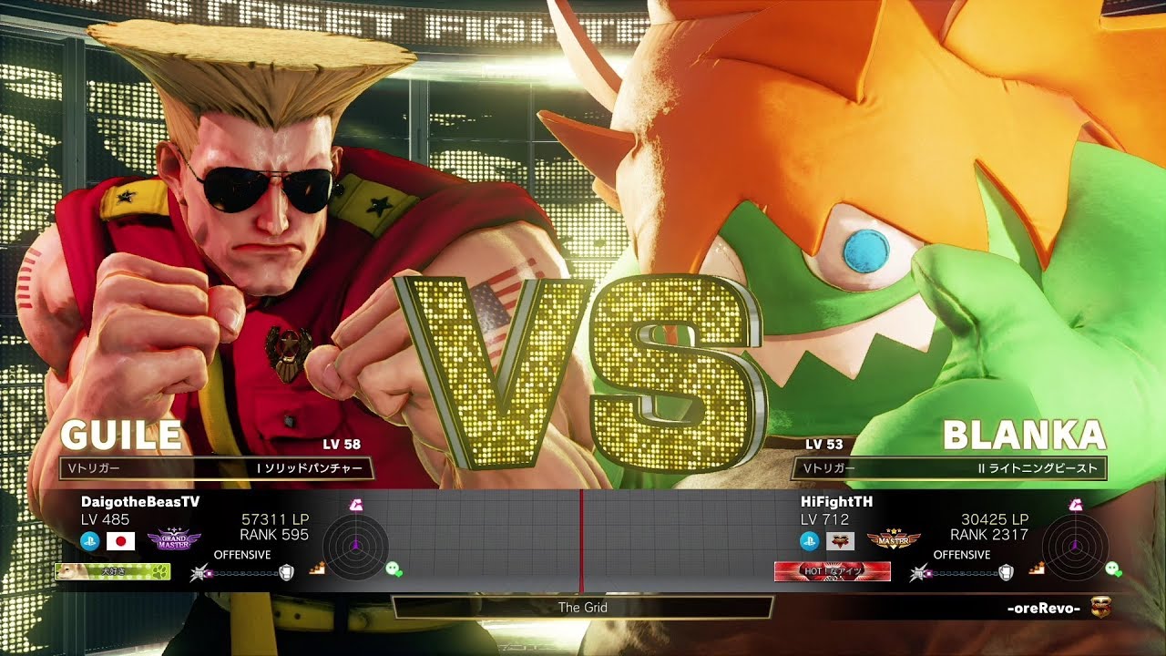 Daigo Umehara (Guile) vs HiFightTH (Blanka)：ウメハラ（ガイル）vs HiFightTH（ブランカ）
