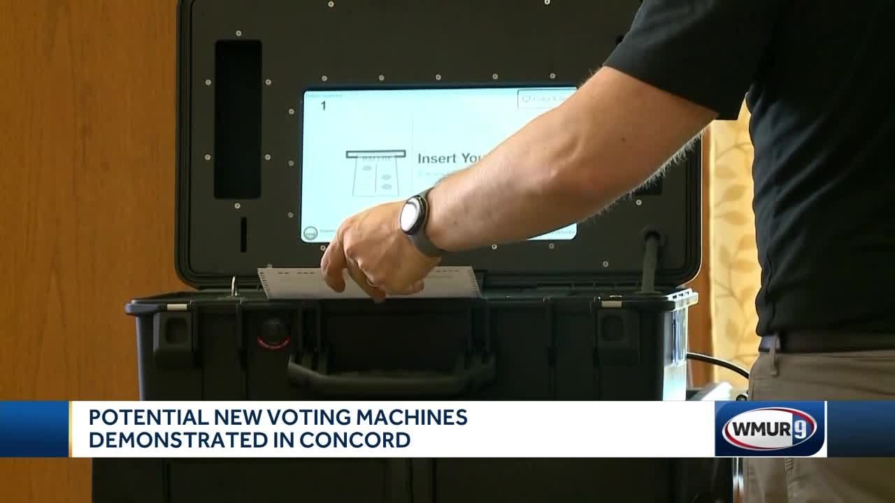 Potential new voting machines demonstrated in Concord - YouTube