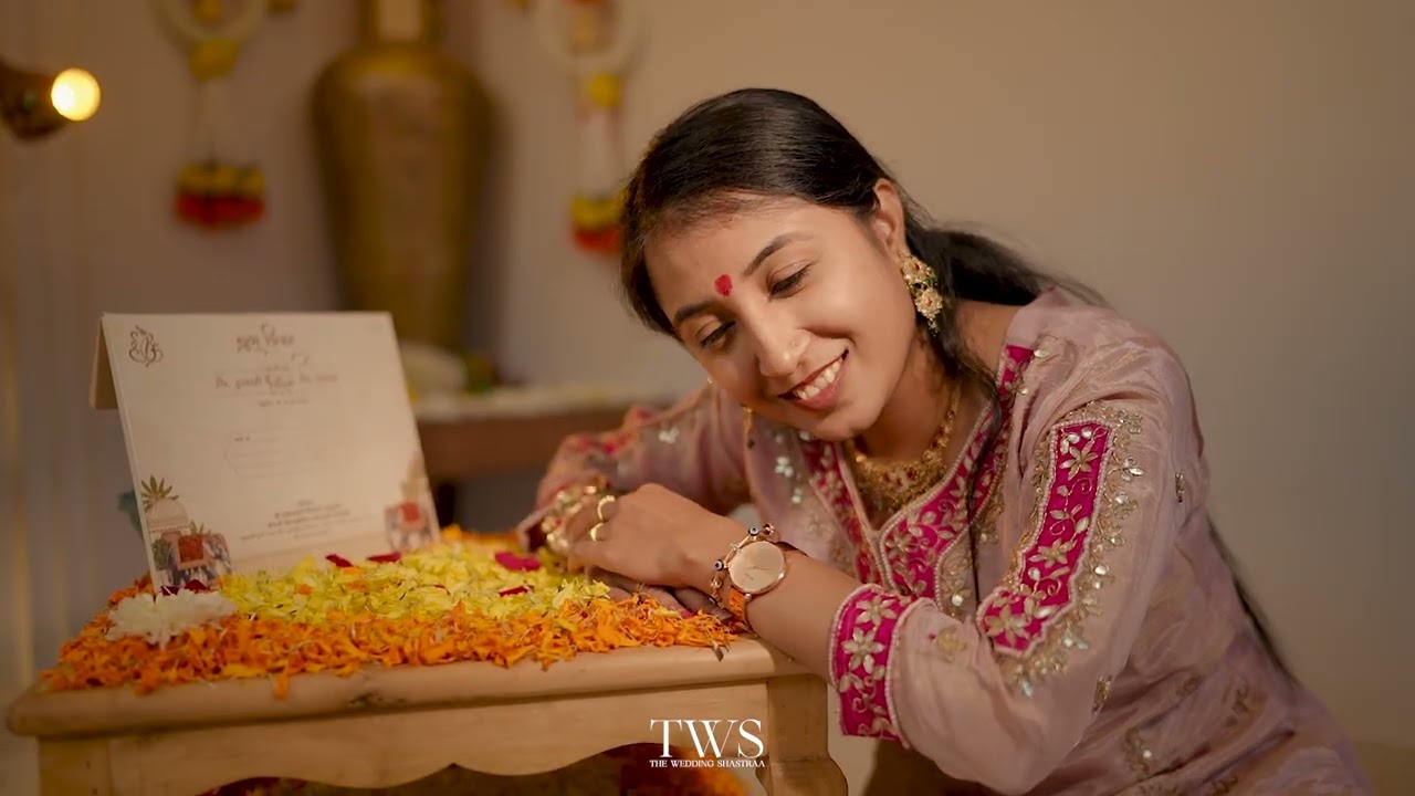 Dulari & Dhaval Wedding Kankotri Lekhan Ceremony | Traditional Gujarati Wedding Ritual