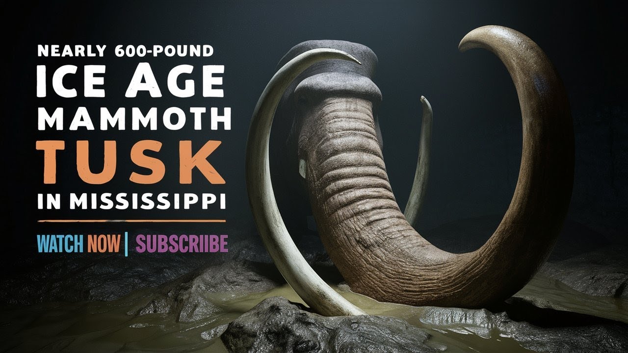 Nearly 600pound ice age mammoth tusk discovered in Mississippi YouTube