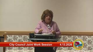 4.13.2026 City Council Joint Work Session with School Board