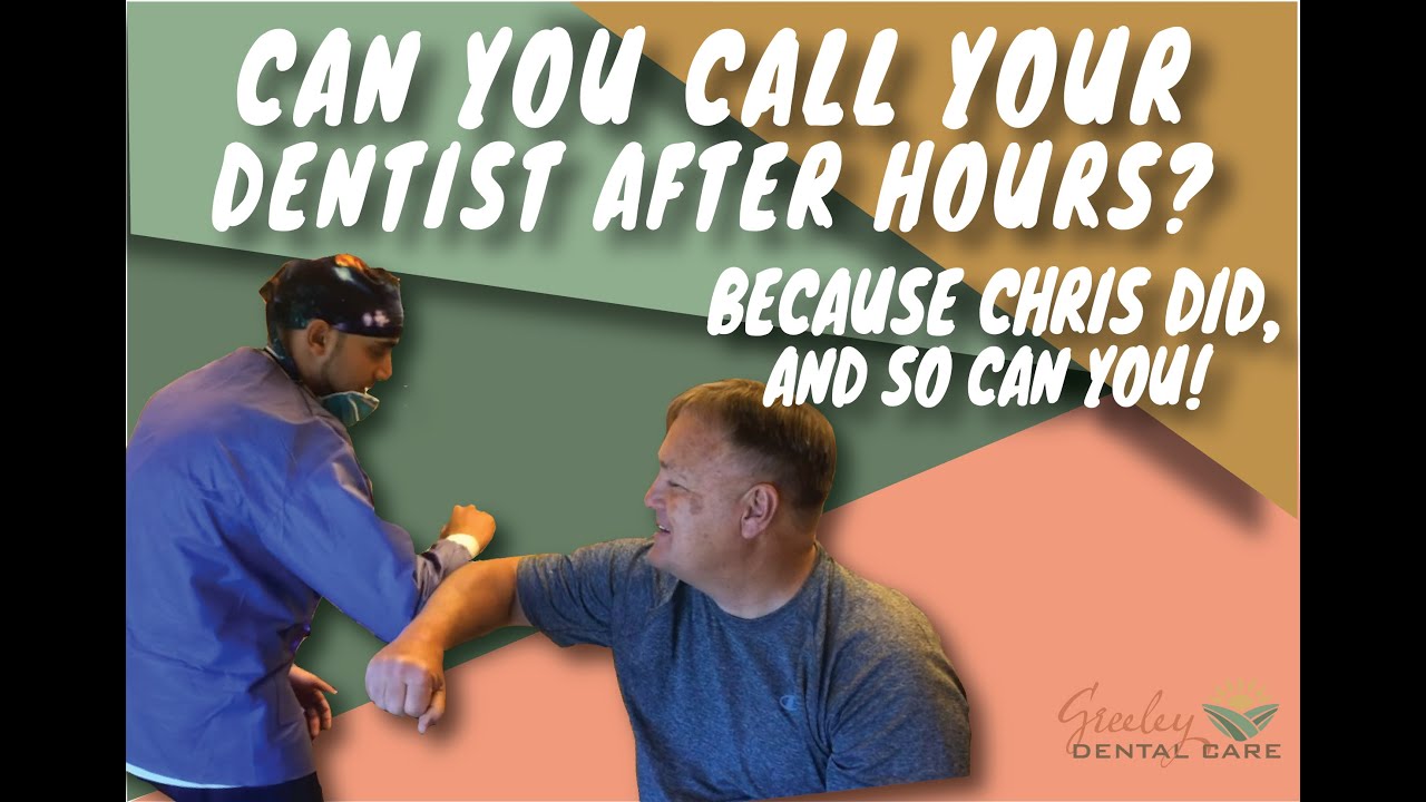Can you call your dentist after hours? YouTube