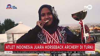 ARUM ATLET 13 TAHUN ASAL INDONESIA JUARA DUNIA HORSEBACK ARCHERY DI TURKI