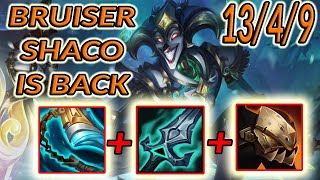 FULL GAMEPLAY BRUISER SHACO JUNGLE S14 - I love that build