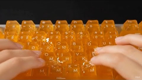 19 minutes Which Ai keyboard would you choose? ASMR relaxation video VEO3 satisfying relaxing sleep 