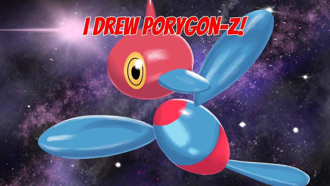I drew Porygon-Z (ポリゴンZ)! 