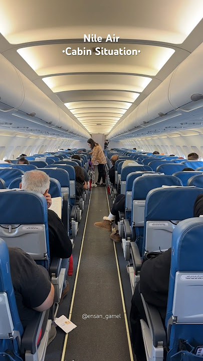 Cabin situation on flight Nile Air Cairo to Istanbul-Sabiha #aviation #nileair #airplane
